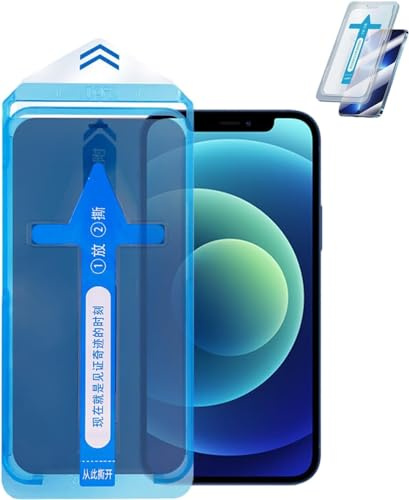 Cmeilau Protector de pantalla de película de artefacto invisible de segunda generación sin polvo para iPhone 16 15 14 13 Pro Max Plus, protector de pantalla de adhesión automática, cobertura completa