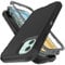 YmhxcY for iPhone 13 mini iPhone 12 mini Case Shockproof Dropproof Dust-Proof Drop Proof 3-Layer Durable Phone Case Heavy Duty Protection Phone Case Cover for iPhone 13 mini 5.4 inch-Black