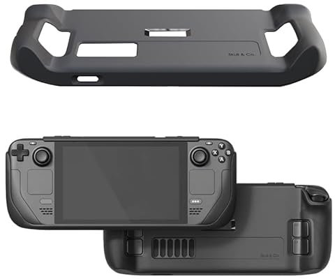 Funda Protectora para Steam Deck OLED Funda Antideslizante Anti Vibración (Black)