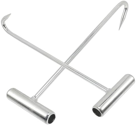 HAPINARY 2stücke Manhole Cover Hook Haken Zum Anheben Von Schachtdeckeln Langlebig Und Rostfrei Für Öffnen Von Kanaldeckeln Und Türen