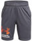 Under Armour Jungen Boys' UA Tech Logo Shorts Hose, Castlerock/Weiß/Fire, L