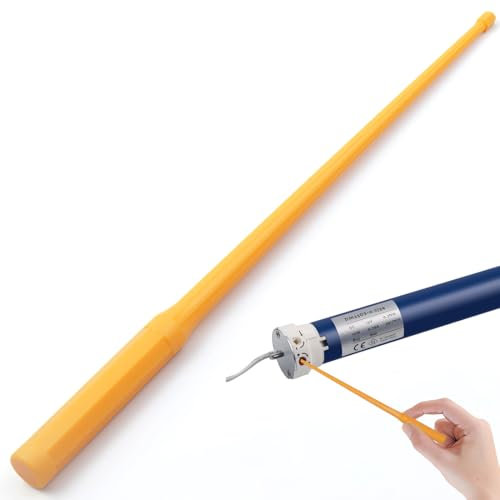 VJUYSW 1 Motor para estores enrollables, Tubo Redondo de 19.5 cm para persianas y estores, Motores para automatizar estores, Mecanismo con Interruptor, persiana electrica Interior.