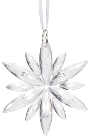 Elegante transparente Schneeflocken-Anhänger, Dekorationen, Weihnachtsbaumschmuck, für festliches Zuhause, Winter-Party-Zubehör, Winter-Party-Zubehör