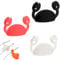 JYJLLM 3-Piece Crab-Shaped Cable Clips - Self-Adhesive Wall Hooks for Cable Management, Home Office Desk, Data Cords (Cute Organizer Holds Headphones/Chargers) No Damage Stick-on Hooks