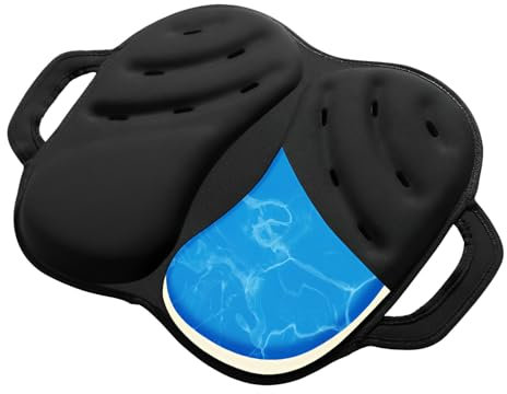 Wheelchair Cushion,Gel Seat Cushion,Soft Foldable Memory Foam Cushion for Long Sitting,Office Desk Chair,Hip Pressure Sore Relief,Travel,Airplane,Car Driving,Elderly,Computer Gaming Chair (Round-M)