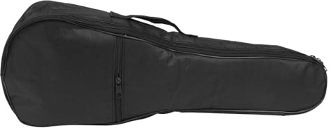 Toyvian Waterproof Oxford Cloth Ukulele Carrying Bag with Cotton Padding, 21 Inch Black Ukulele Storage Pouch for Protecting and Organising Your Musical Instrument