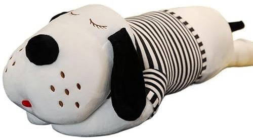 KUKUShining Flauschiges Riesiges Hund Plüschkissen, Niedliches Und Weiches Kuscheltier Für Kinder Und Erwachsene, Tolles Geschenk Für Kuschelige Abende(Black,70cm/27.6in)
