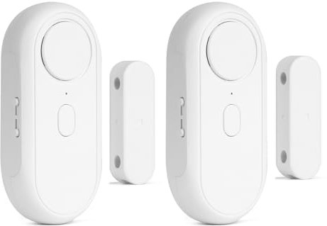 Adiwo allarme per porta allarme per finestra, allarme per finestra 2 pezzi sensore di allarme per porta protezione antifurto, sicurezza domestica contro i furti, per la tua casa, sicurezza dei bambini