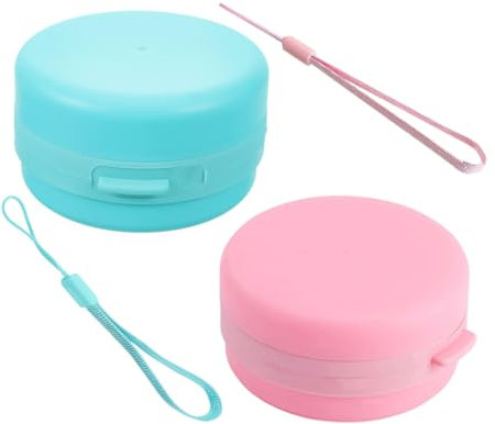 Baluue Spazzola Silicone Da Bagno 2 Pezzi Per Shampoo E Corpo Con Copertura Protettiva E Gancio Appendino Design Integrato Per Viaggi E Uso Quotidiano