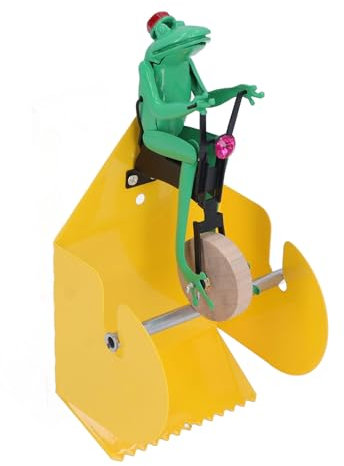 Frosch, Einrad-Toilettenpapierhalter aus Eisen und Holz, Wandmontage, Lustiger Taschentuchrollenspender mit Bad und Küche