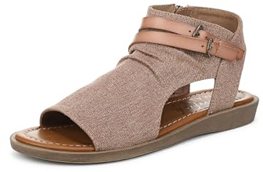 Blowfish Malibu Women's Denver Flat Sandal, Sand, UK 8 Medium Fit