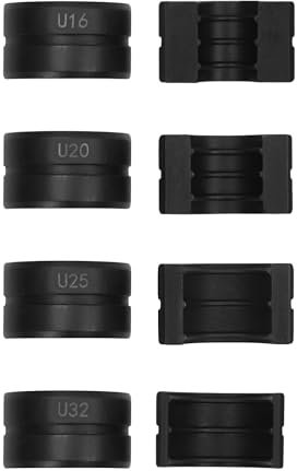 4 ganasce a pressione, pressacubo, ganasce a pressione, alta compatibilità e durezza, inserto a ganasce a pressione, inserti a crimpatura a U per la maggior parte delle idrauliche (U16/20/25/32)
