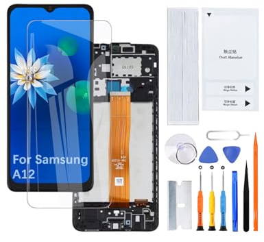 H&LYCYJ Display Bildschirm für Samsung Galaxy A12 A125F/DSN A125F/DS A125F LCD Bildschirm Ersatz Assembly kit mit Rahmen