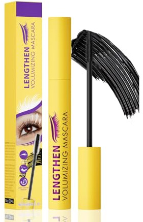 Colossal Bubble Mascara, Wasserfeste Wimperntusche 10 Ml, Lang Anhaltende Bubble Mascaras, für Dichtere, LäNgere Looks mit Einer SpiralborstenbüRste für Maximales Volumen (Braun, 10ml)