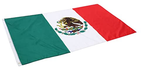 Milisten Bandera de México para Decoración Fiestas Colores Brillantes y Resistente la Degradación para Celebraciones y Deportivo