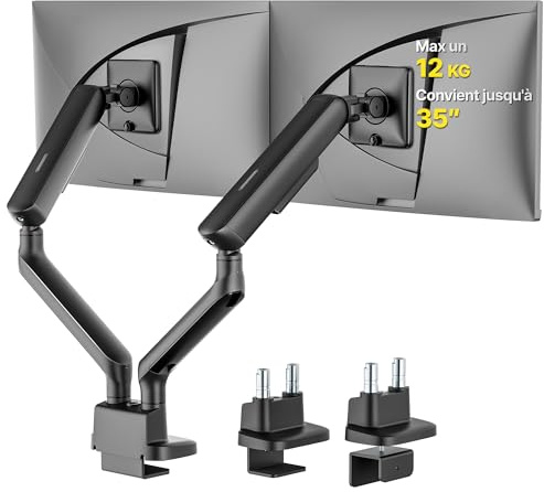 monTEK Dual Monitor Desk Mount per schermi da 17-40