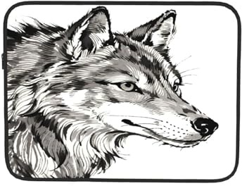 Ink Color Wolf Laptop-Hülle, Notebook-Computer-Tasche, Tablet, Aktentasche, Tragetasche für Arbeit, 33 cm (13 Zoll)