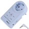 Smart GSM-Steckdose Steckdose Schalter mit Temperatursensor SMS Befehlssteuerung Russisch/Englisch Version Optional (EU-Stecker)(English Version)