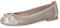CAPRICE Women' 9-22185-42 Ballet Flat, Taupe Metallic, 7.5 UK