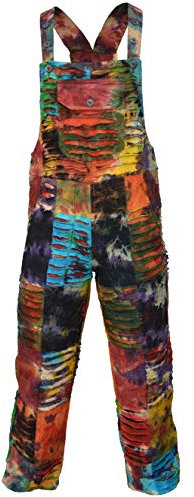 Gheri Salopette multicolore en coton pour femme, multicolore, M