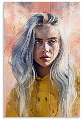 GUCII Billie Eilish.webp Leinwand Kunst Poster und Wandkunst Bilddruck Moderne Familienzimmer Dekor Poster 12x18inch(30x45cm)