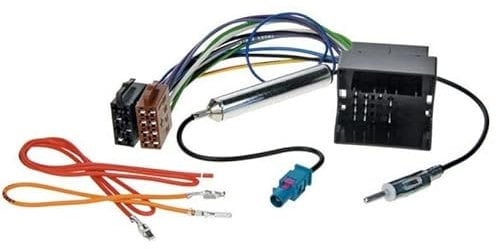 Audioproject A413 – Juego de adaptadores para radio Quadlock a ISO + adaptador antena de Fakra a DIN compatible con Opel Agila, Corsa Astra desde 2003, Phantom Feed, cable adaptador de radio Plug