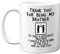 Thank You for Being My Brother Mug - Funny Brother Gift, 11oz Ceramic Dishwasher Safe Mug