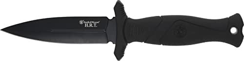 Smith & Wesson 21,6 cm High Carbon SS Feste Klinge Messer mit 4 Falsche Klinge für Outdoor Tactical Survival und EDC, Schwarz