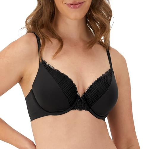 Maidenform womens Comfy Soft Full Coverage Underwire 09404 T Shirt Bra, Black, 36D US
