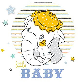 Komar Dumbo Little Baby - Größe: 50 x 70 cm, Wandbild, Poster, Kunstdruck (ohne Rahmen), Disney