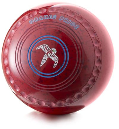 Drakes Pride Professional bowls - Maroon/Red, Gripped, Size 1, Heavy