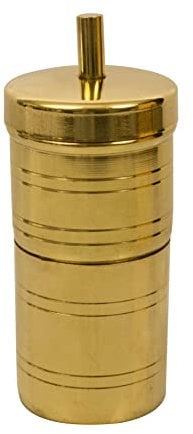 Spillbox Traditional Brass Filter Coffee Maker, Brass, South Indian Drip Sytle Decoction Liquid Maker, Coffee Filter Vessel, Utensil- Coffee FLITER (Small)