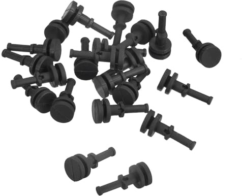 sourcing map 20 Stück Gehäuselüfter Befestigung Schrauben Silikon Reduziert Geräusche Vibrationen Befestigungsstift Niet 7.5mm x 17.7mm für PC Gehäuse Lüfter