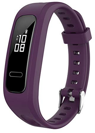 Cinturino in Silicone per Cinturino in Silicone per Honor Band 4 Versione da Corsa per Band 3E Band 4E per la Sostituzione del Cinturino Smart Watch (Viola)