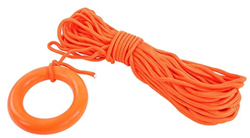 KIMISS Water Rescue Throw Bag Life Buoy Ring Red Polypropylene Fiber 30M Floating Lifesaving Rope For Outdoor Emergency Aid Survival Rescue