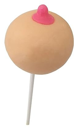 Lutscher mit witzigen Motiven aus Zucker oder Schokolade - Scherzartikel JGA Fun Lollipop Penis Lolli Vagina Lolly (Busen)
