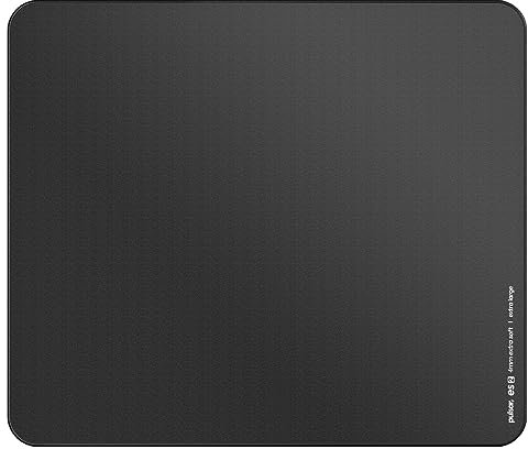 PulsarGamingGears eS2 Esports Tapis de souris de jeu professionnel de 4 mm d'épaisseur, base antidérapante, anti-effilochage, coutures de précision 49 x 41,9 cm (XL, noir)