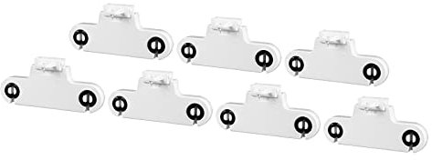 YOKIVE 7 Stk Leuchtstoff Licht Halterung T8 Lampe Fassung G13 Sockel Dual Kopf Bi -Pin Steckdose Licht Ersatz Teile Ideal für Zuhause Büro (Weiß 2A AC 500V)