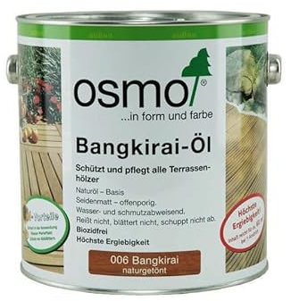 OSMO Huile pour terrasse 006 BANGKIRAÏ CLAIR HUILE TERRASSE OSMO - 0.750L
