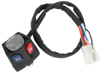 Runfarr Motorrad Lenkerschalter, Plug & Play On/Off Schalter Griff Controller Zündstop-Schalter für EC ECF EXC XC-W SC SXC SMC TE FE TX FX Dirt Pit Bike