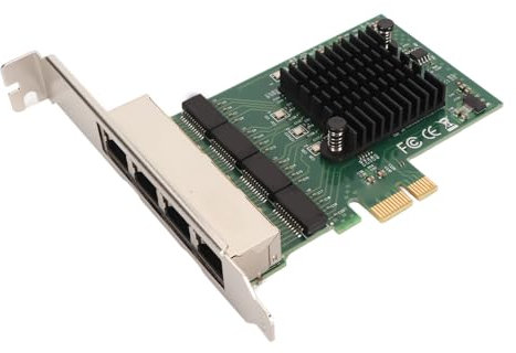 Gigabit-Ethernet-Netzwerkadapter, RJ45-Quad-Port-Netzwerkkarte, PCI Express 1000 Mbit/s, Gigabit-Server-NIC-Ethernet-Karte für Windows, für Linux, für OS X