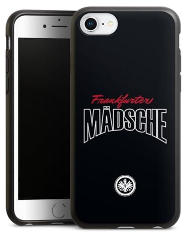 Organic Case Bio Hülle Nachhaltige Handyhülle kompatibel mit Apple iPhone 8 Eintracht Frankfurt Mädchen Offizielles Lizenzprodukt