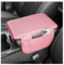 Upgraded Mittelkonsole Auto Armlehnenschoner,Microfiber Leder Auto Armlehnen Polster mit 2 Autositz Organizer Aufbewahrungstaschen,Universelle Auto Zubehör Innenraum für Armlehne Auto (Rosa)