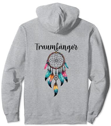 Traumfänger mit Federn Indianer Dreamcatcher Traumfänger Pullover Hoodie