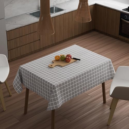 LEDSone Elegante, rechteckige Polyester-Tischdecke, stilvoll, wasserabweisend und leicht zu reinigen, perfekt für Essen, besondere Anlässe und den täglichen Gebrauch.