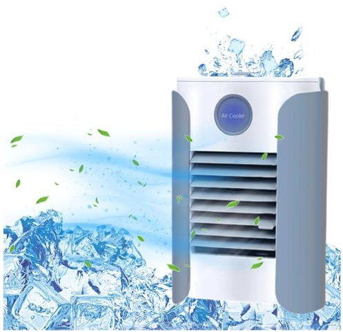 WXJHNYBS Aire Acondicionado Pequeño con Función De Altavoz Bluetooth,USB Aire Acondicionado Portatil Silencioso con Asa,Humidificación Aire Acondicinado Sala De Oficina