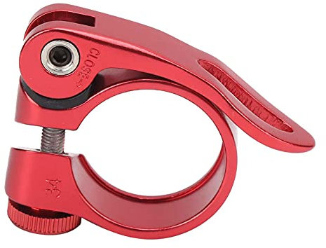 Schnellspanner-Sattelstützenklemme aus Aluminiumlegierung, 31,8 mm, kompatibel mit 27,2/28,6 mm, leicht und erosionsbeständig für Rennräder und Mountains, XT C68-Modell (schwarz) (Red)