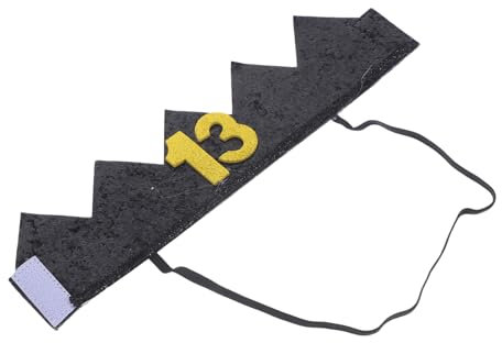 ifundom 1stück Schwarze Krone Geburtstagshut Handgefertigter Party Hut Für Eye-catching Dekoration Für Geburtstagsfeiern Bequem Und Langlebig Für Geburtstagsfeiern