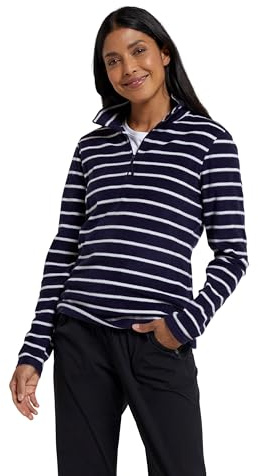 Mountain Warehouse Camber Womens Half-Zip Fleece Jumper | Lightweight & Comfortable Anti-Pill Ladies Sweater Top, Warm & Cosy Microfleece, Ideal for Layering & Everyday Casual Wear