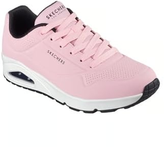Skechers Men's Sport Casual UNO Stand On Air Trainers Men 52458 Car Pink, Car Pink White, 13 UK